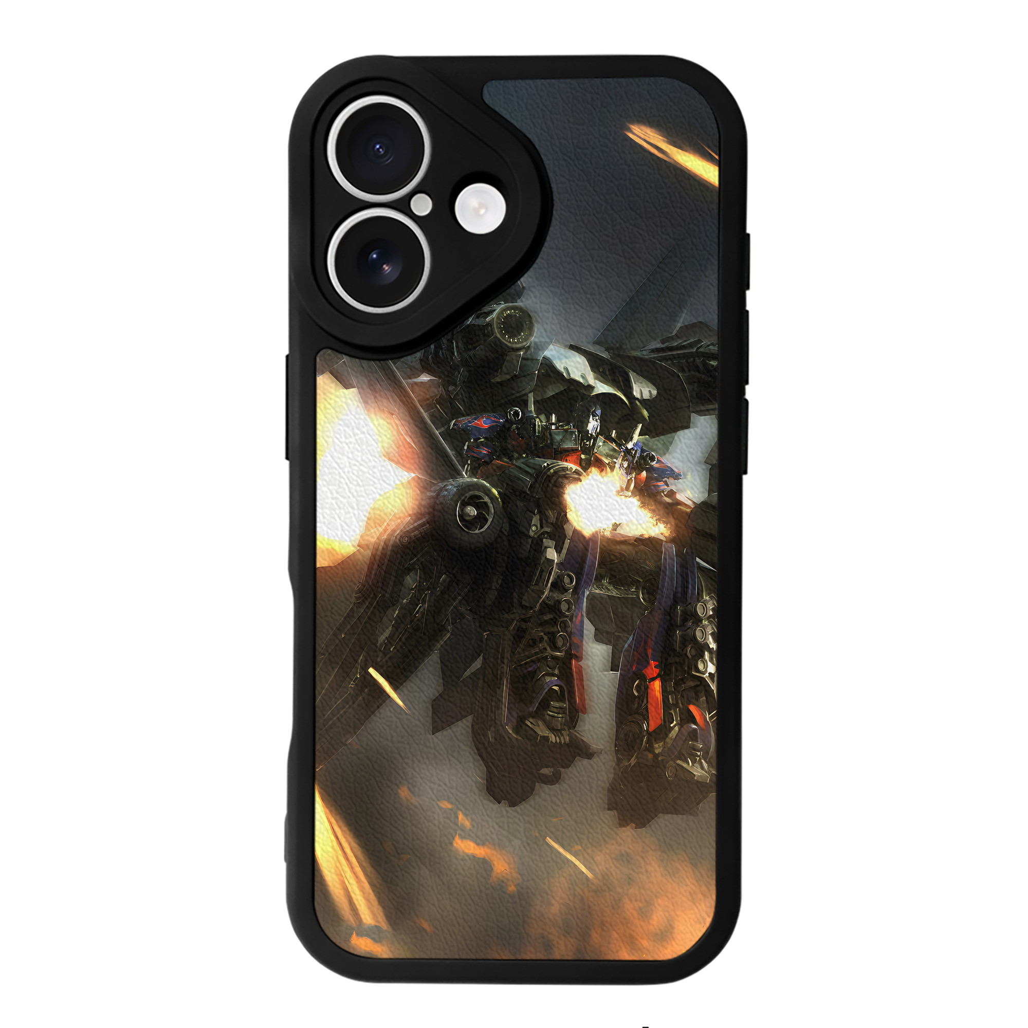 （画像用） Transformers トランスフォーマー 【iPhone 16シリーズ対応】シリコンスマホケース（レザー調） 材質：シリコン